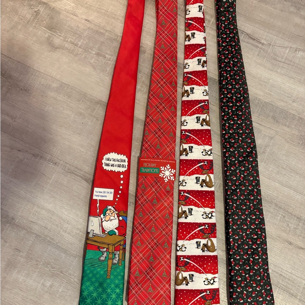 Festive Christmas Ties Set